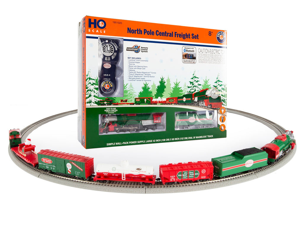 Lionel 1951020 HO Gauge LionChief North Pole Central Steam Freight Set/2-8-4