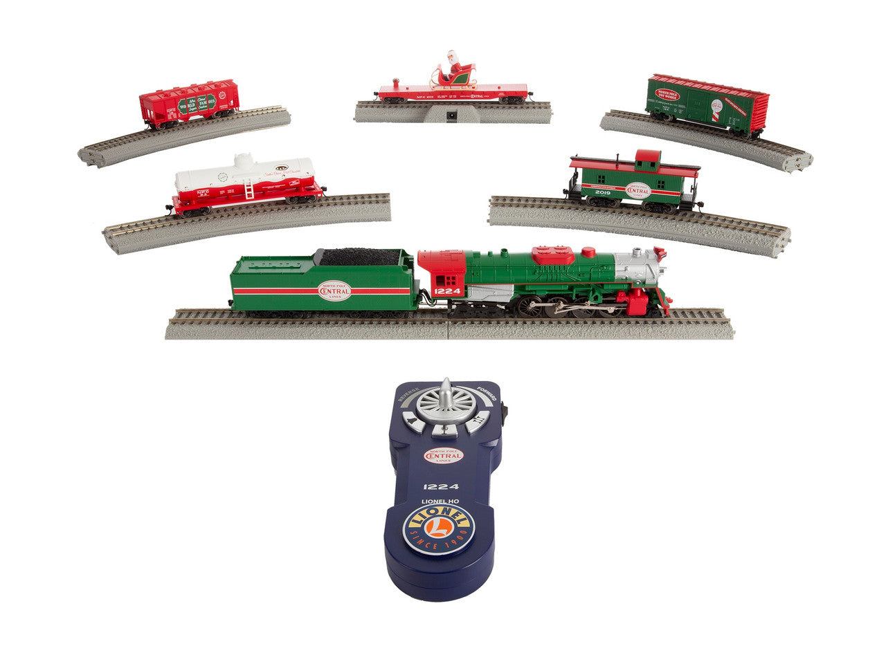 Lionel 1951020 HO Gauge LionChief North Pole Central Steam Freight Set/2-8-4