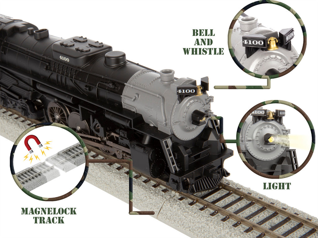 Lionel 1951030 HO Gauge LionChief Army Hospital Train Steam Set/2-8-4
