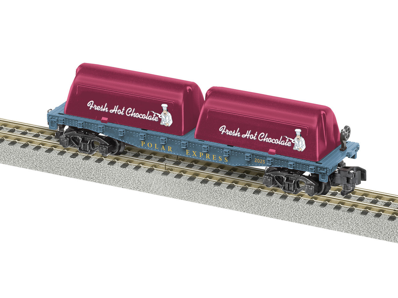 Lionel 2019200 S Gauge American Flyer Polar Express Milk Flat Car