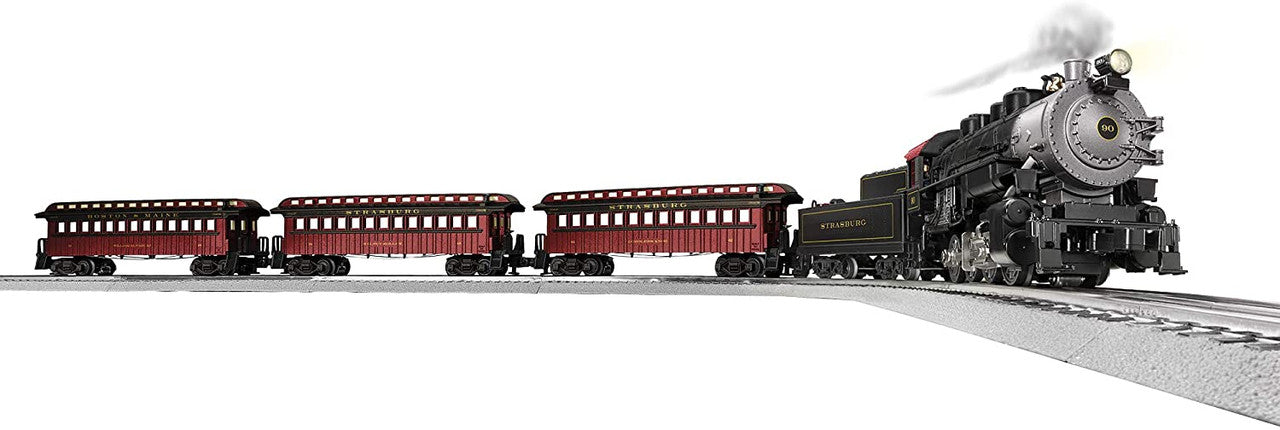 Lionel 2023010 O Gauge LionChief Strasburg Steam Psg.Set/0-8-0