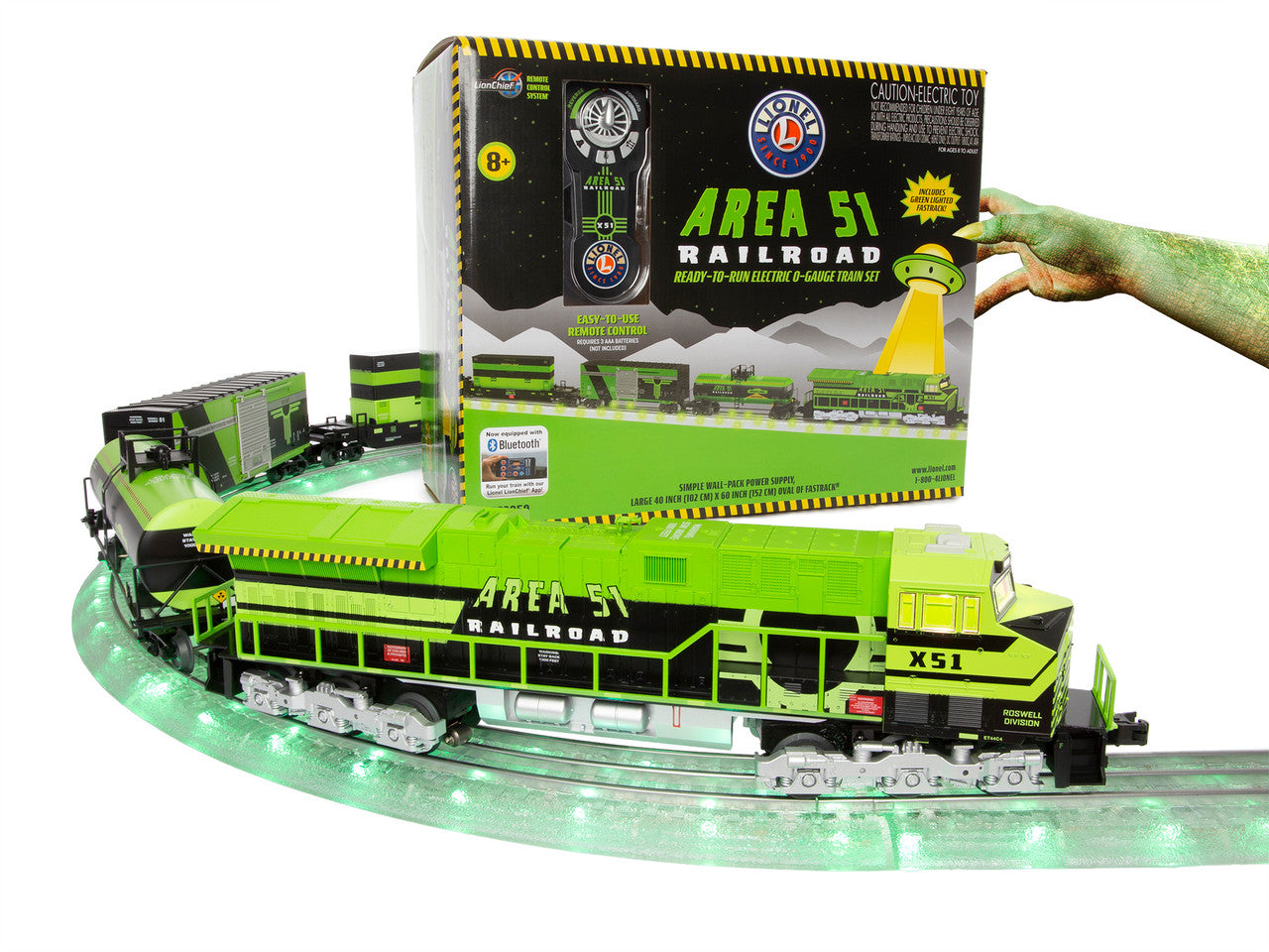 Lionel 2023050 O Gauge LionChief Area 51 Diesel Set/ET44 9/23