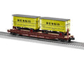 Lionel 2026642 O Gauge 50' Flatcar w/ 20' Trailers TT / Hennis #475293