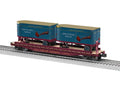 Lionel 2026671 O Gauge Polar Express 50' Flatcar with 20' Trailers #122420