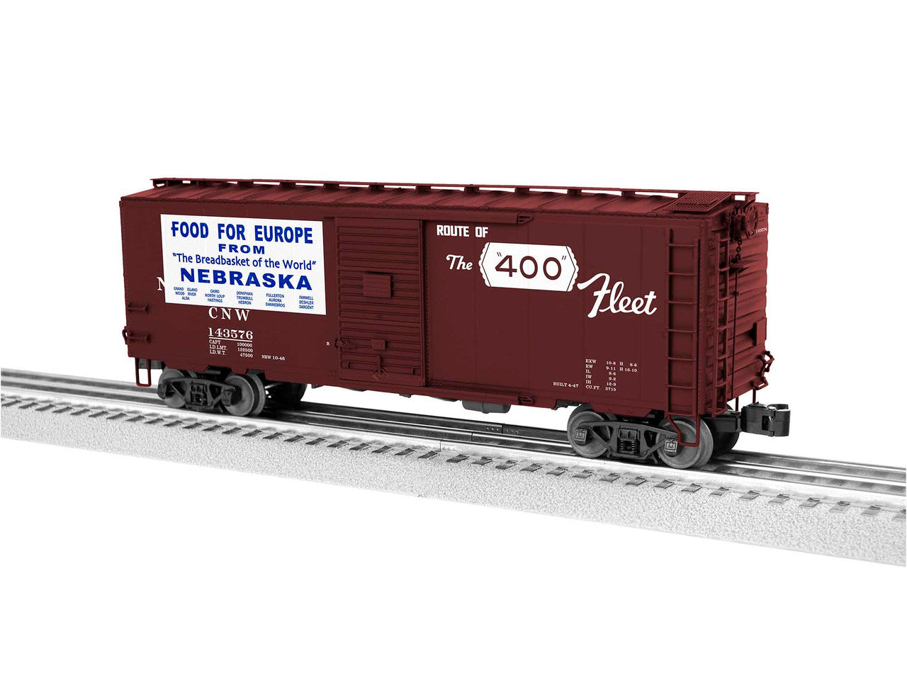 Lionel 2026742 O Gauge PS-1 Boxcar CNW #143576