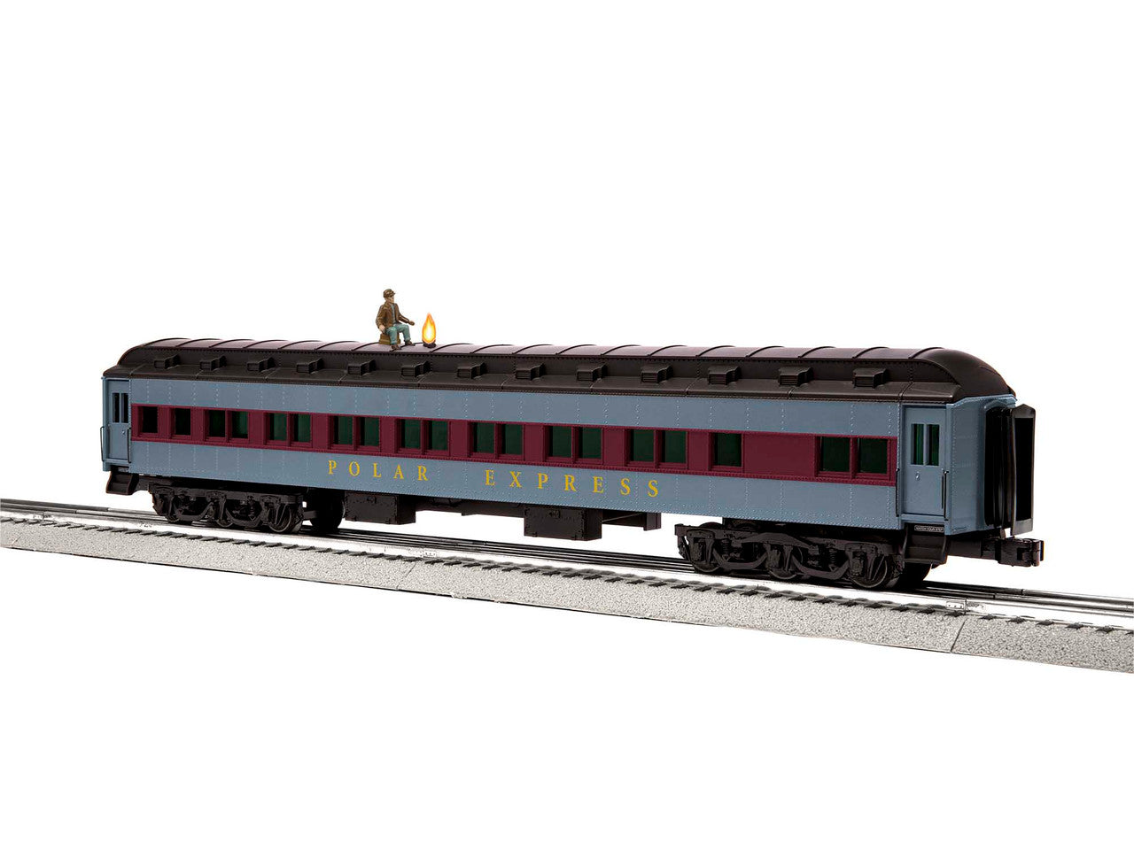 Lionel 2027470 O Gauge Polar Express 18'' Hobo Car with Black Roof