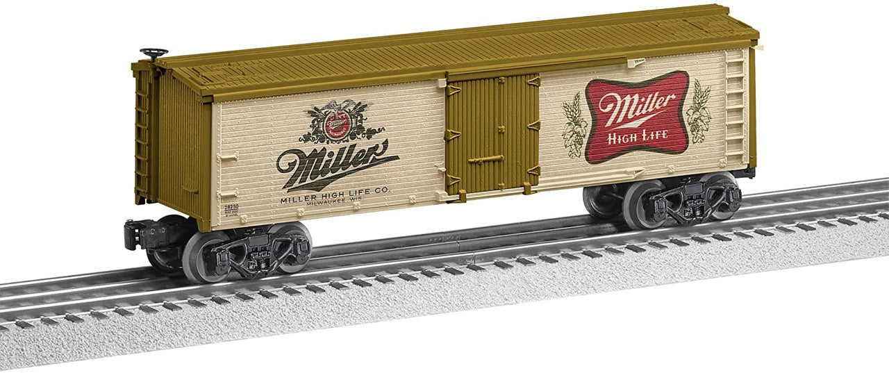Lionel 2028250 O Gauge Miller High Life Wood Reefer