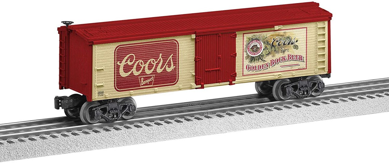 Lionel 2028260 O Gauge Coors Banquet Wood Reefer