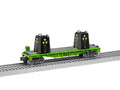 Lionel 2028320 O Gauge Area 51 Alien Radioactive Flatcar