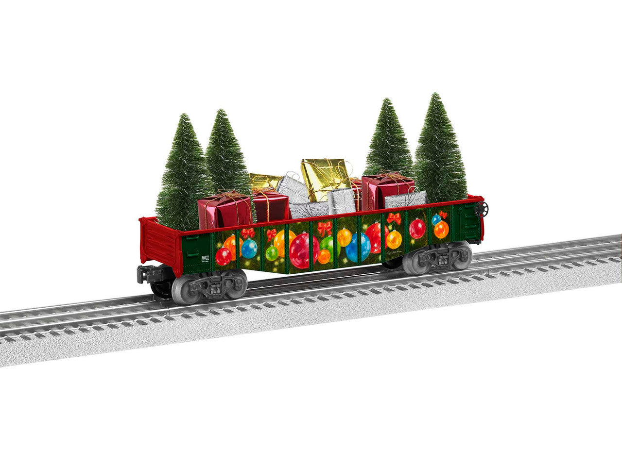Lionel 2028340 O Gauge Angela Trotta Thomas Gondola with Presents and Trees