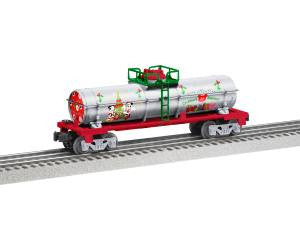 Lionel 2028360 O Gauge Mickey & Friends Christmas Tank Car