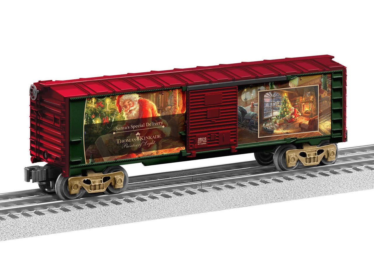 Lionel 2028510 O Gauge Thomas Kinkade - Santa's Special Delivery Boxcar