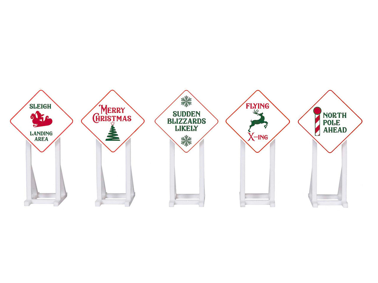 Lionel 2030260 O Gauge Christmas Signs/5pc