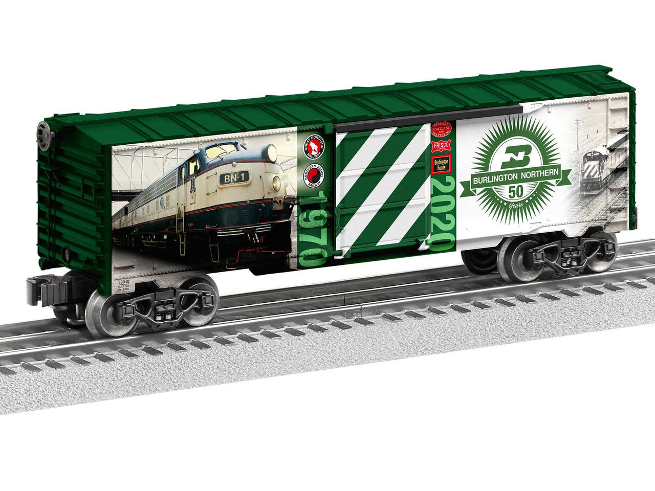 Lionel 2038040 O Gauge USA BN 50th Anniversary Boxcar