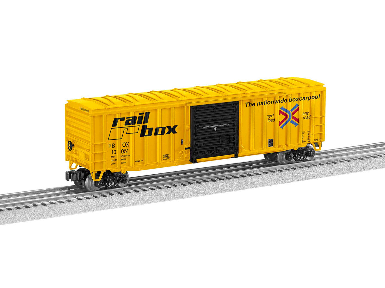 Lionel 2043041 O Gauge 50' Boxcar Railbox #10051