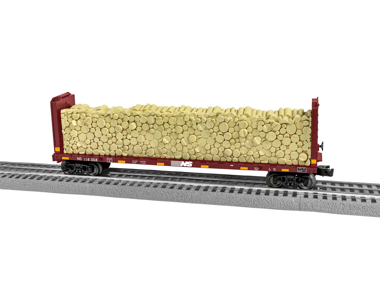 Lionel 2043114 O Gauge Bulkhead Flat NS #118068