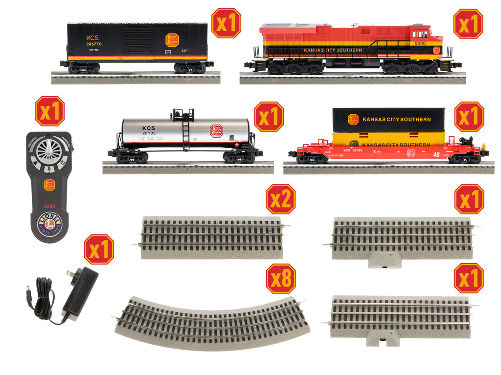 Lionel 2123030 O Gauge LionChief KCS ET44 Diesel Freight Set 3/24