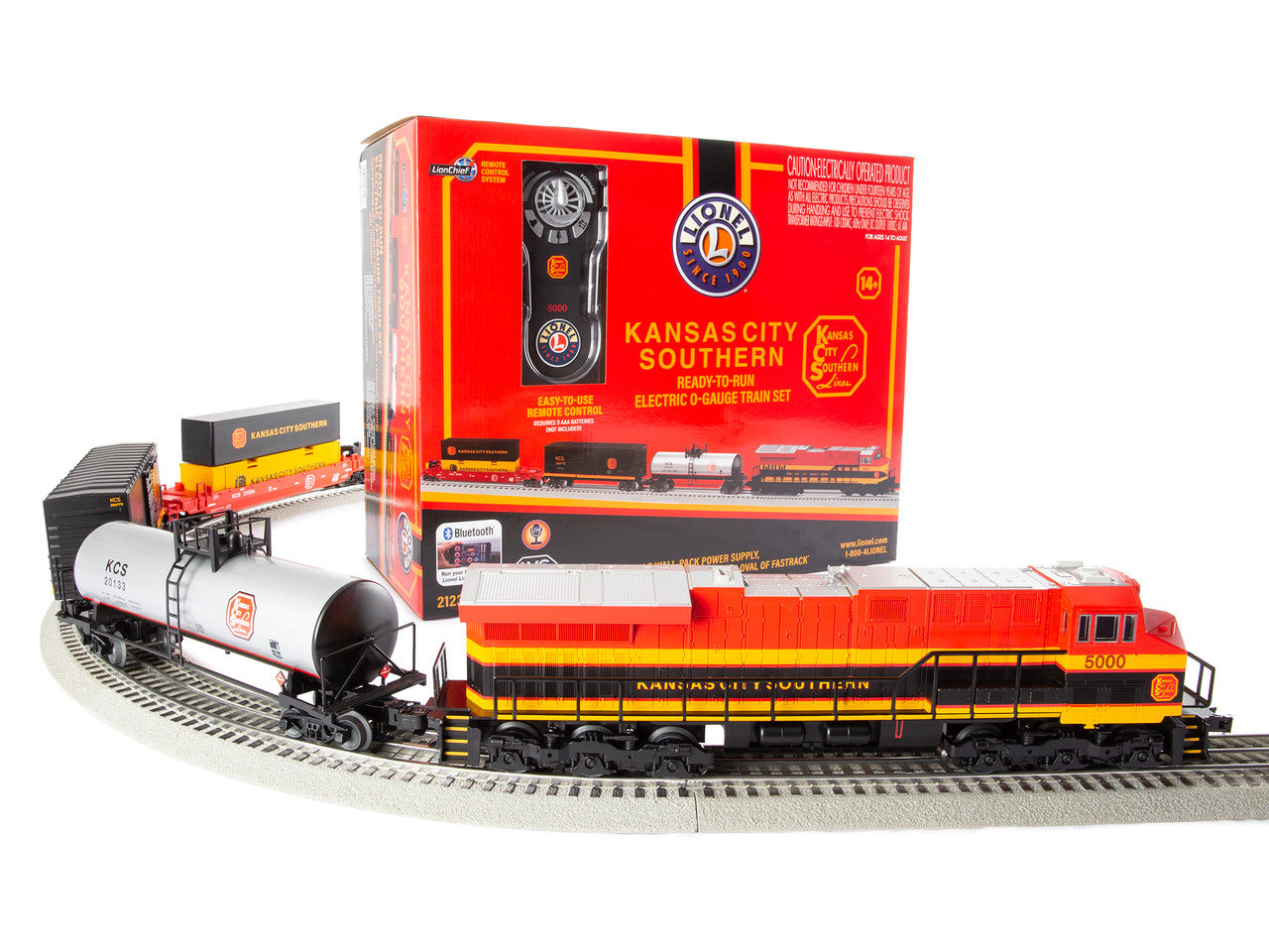 Lionel 2123030 O Gauge LionChief KCS ET44 Diesel Freight Set 3/24