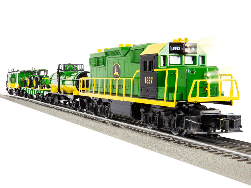 Lionel 2123040 O Gauge LionChief John Deere GP38 Freight Set
