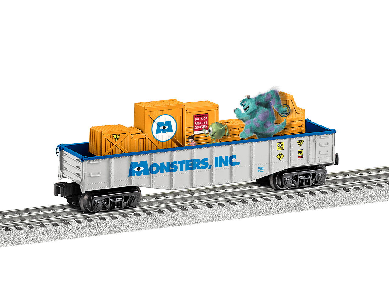 Lionel 2128030 O Gauge Monsters Inc Chasing Gondola