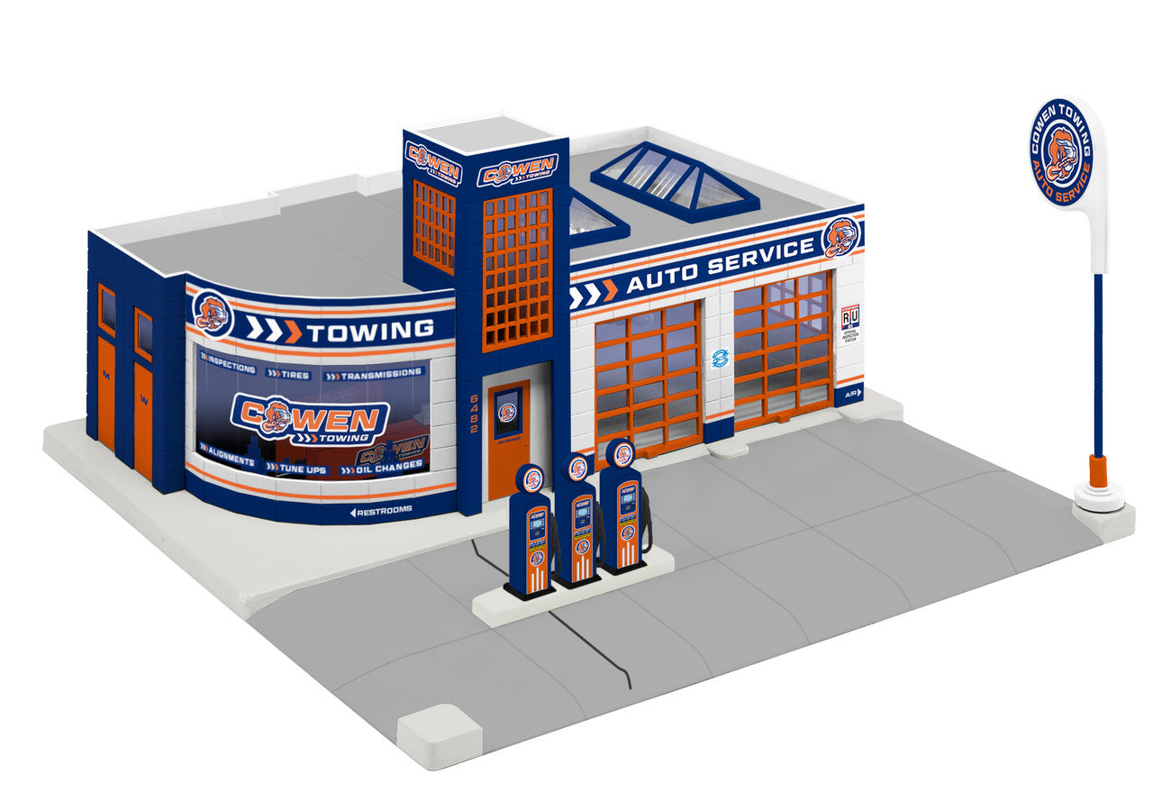 Lionel 2129240 O Gauge PEP Cowens Towing Garage