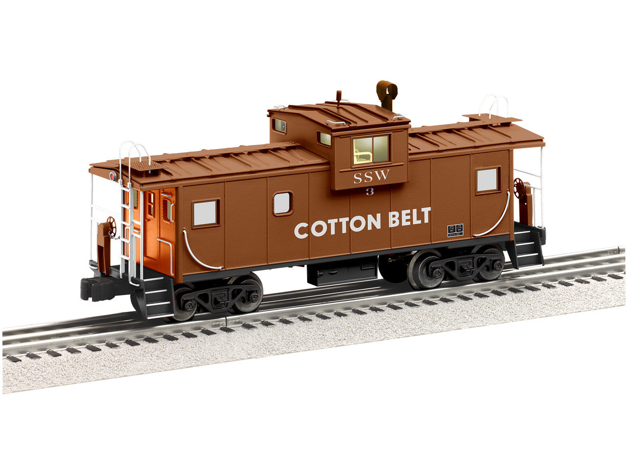 Lionel 2226160 O Gauge CupolaCam Caboose Cotton Belt #3