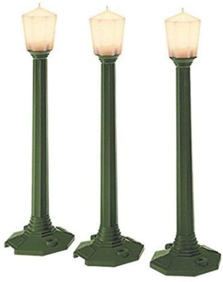 Lionel 6-29247 O Gauge Mainline Classic Street Lamps/grn 3pk