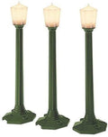 Lionel 6-29247 O Gauge Mainline Classic Street Lamps/grn 3pk