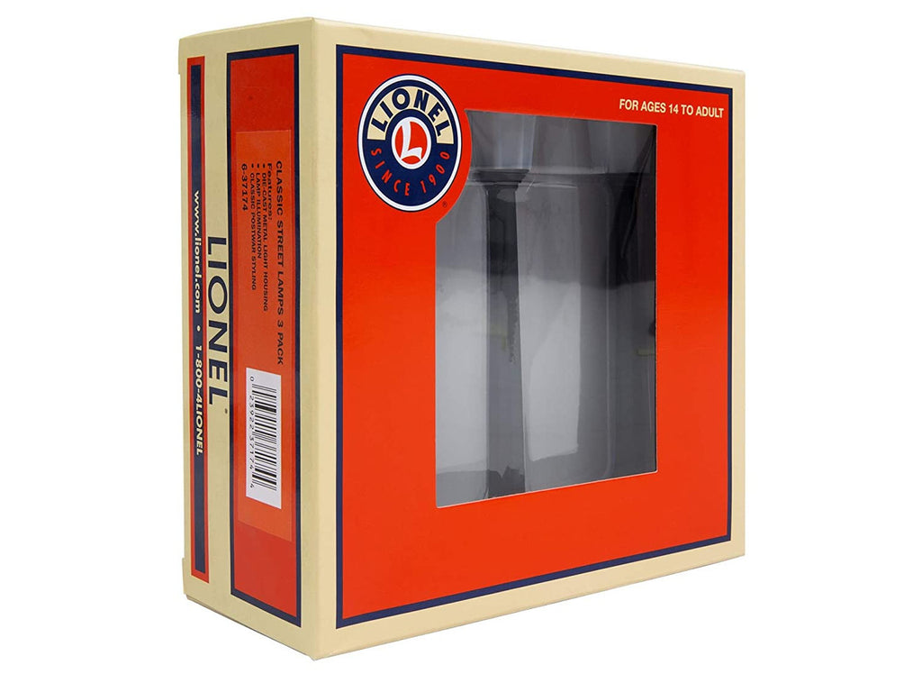 Lionel 6-37174 O Gauge Classic Street Lamps 3pk