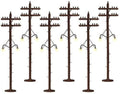 Lionel 6-37995 O Gauge Scale Telephone Poles w/Lights
