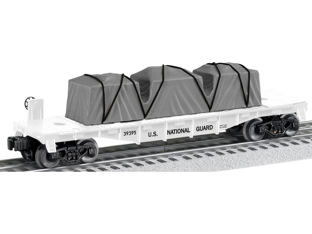Lionel 6-39395 O Gauge USA National Guard Flatcar