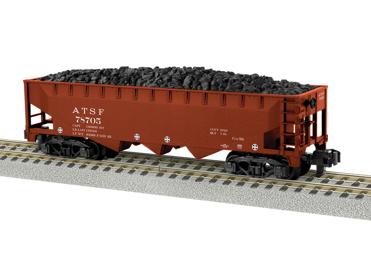 Lionel 6-44060 S Gauge American Flyer 3-Bay Hopper SF #78705