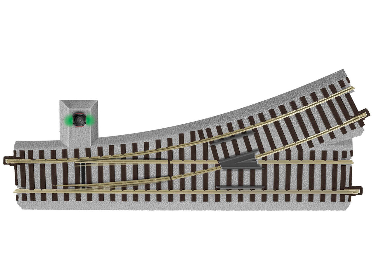 Lionel 6-47941 S Gauge American Flyer FasTrack R20 LH Command/Remote Switch