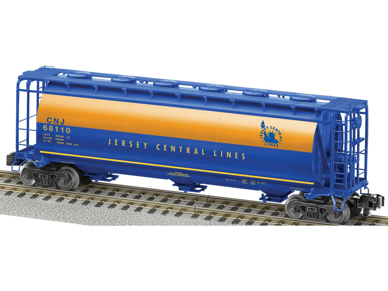 Lionel 6-48652 S Gauge American Flyer NS Heritage CNJ Cylindrical Hopper