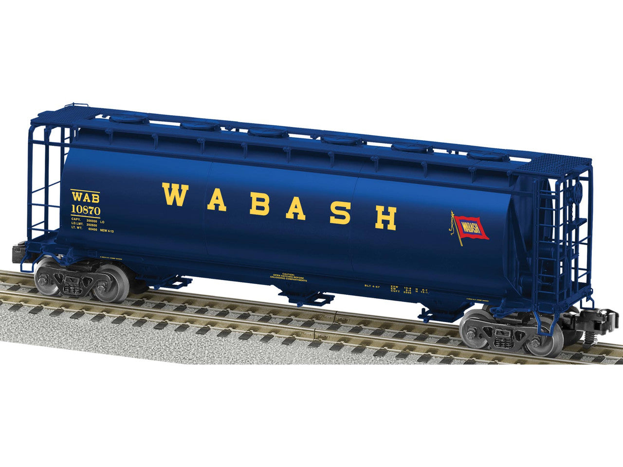 Lionel 6-48661 S Gauge American Flyer NS Heritage Wabash Cylindrical Hopper