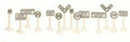 Lionel 6-62180 O Gauge Railroad Signs/24pc
