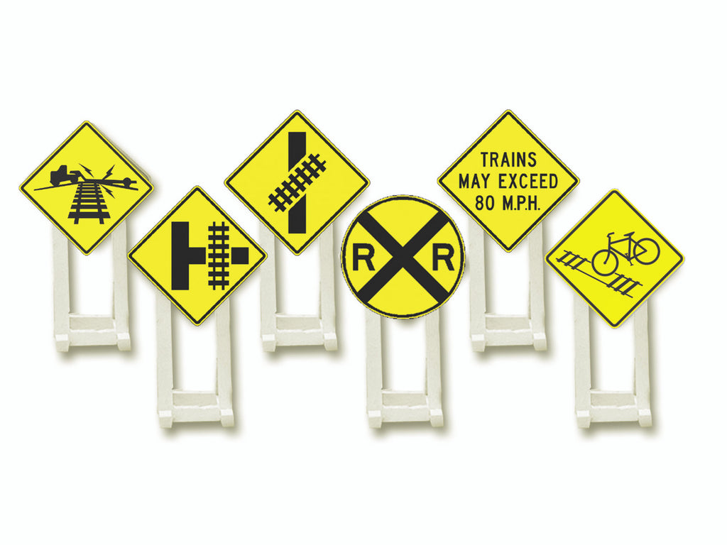 Lionel 6-37120 O Gauge Railroad Crossing Signs/6pc
