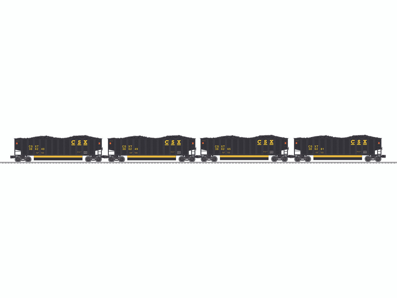 Lionel 6-84005 O Gauge Rotary Gondola 4pk CSX