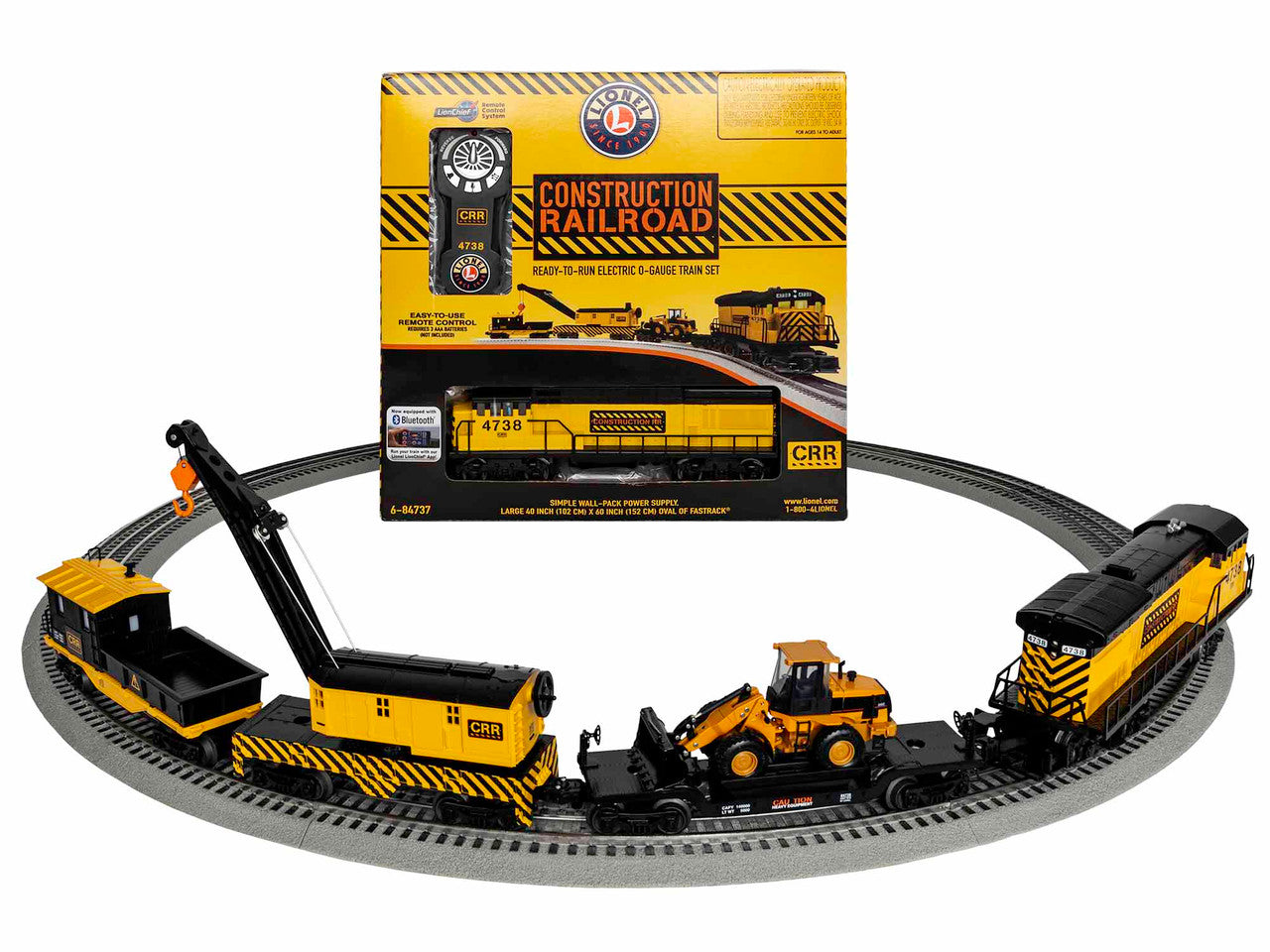 Lionel 6-84737 O Gauge LionChief Construction Railroad Set