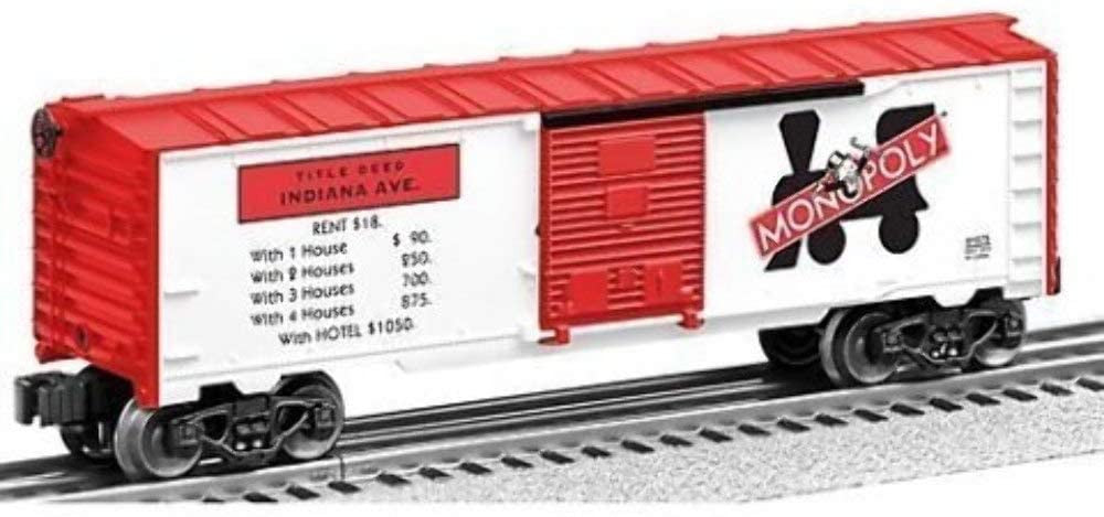 Lionel 6-81073 O Gauge Monopoly Boxcar 2-pack (Ventnor Ave. & Indiana Ave.)