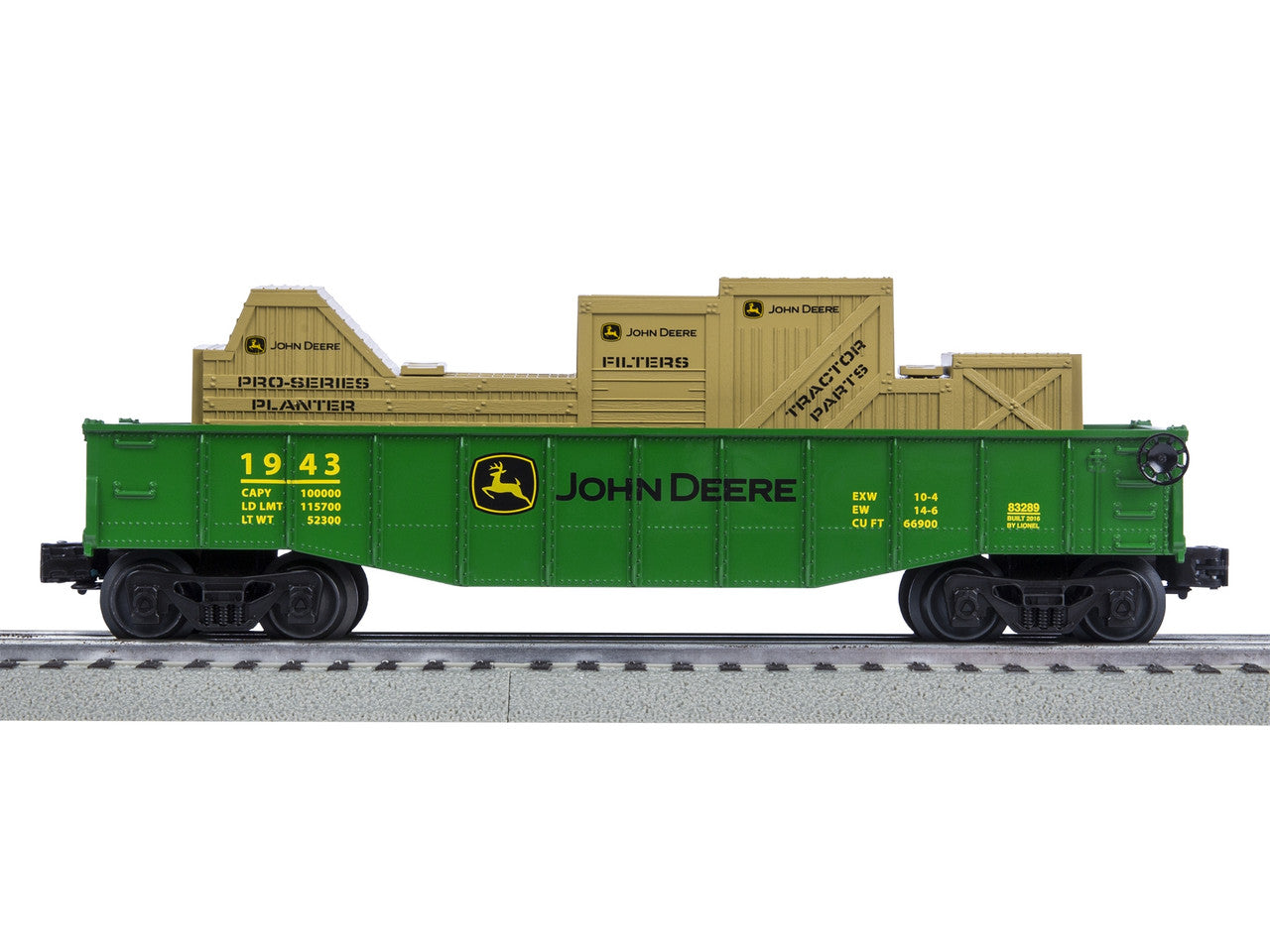 Lionel 6-83286 O Gauge John Deere Steam Lionchief Train Set