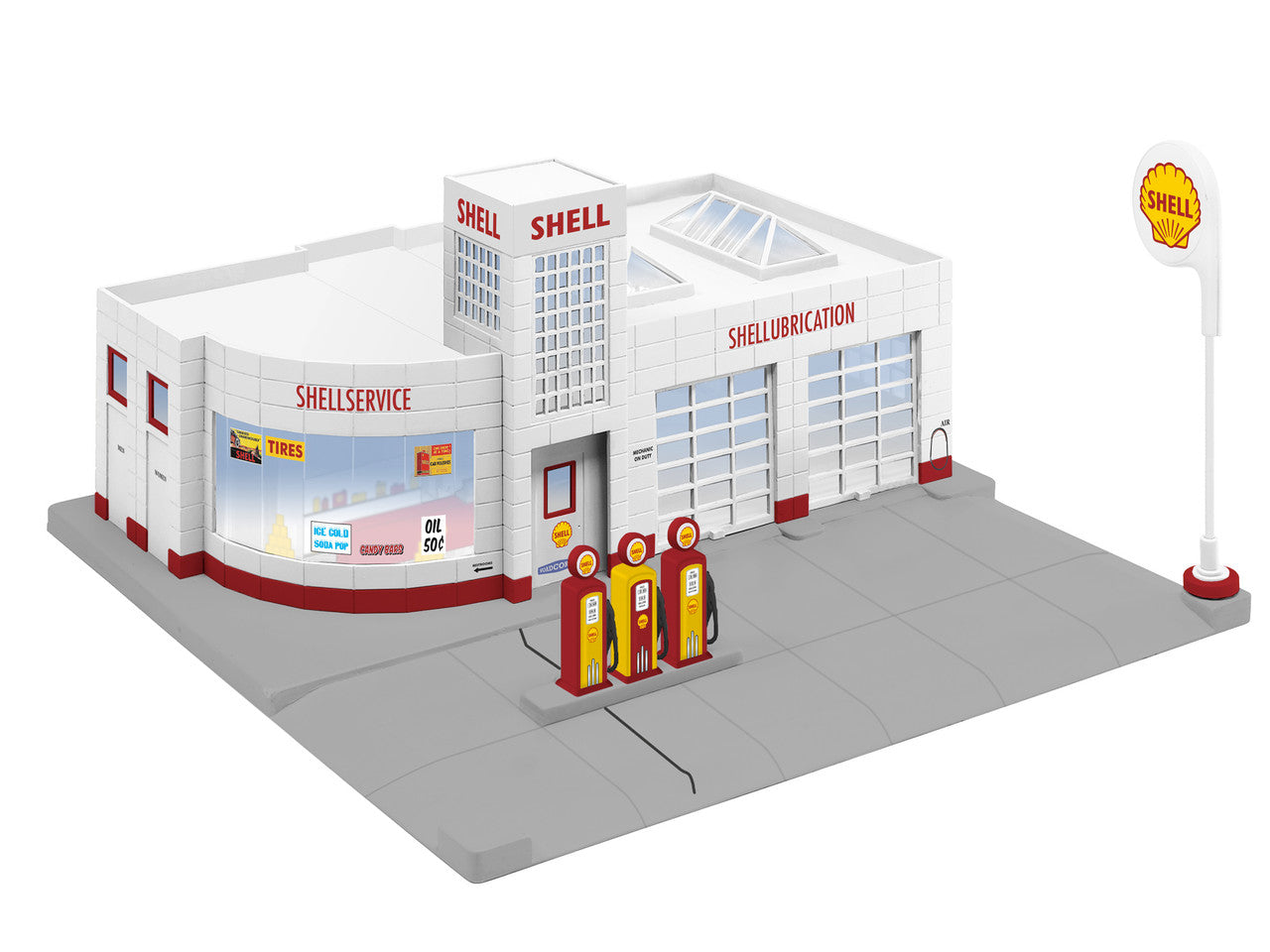 Lionel 6-84496 O Gauge PEP Shell Gas Station