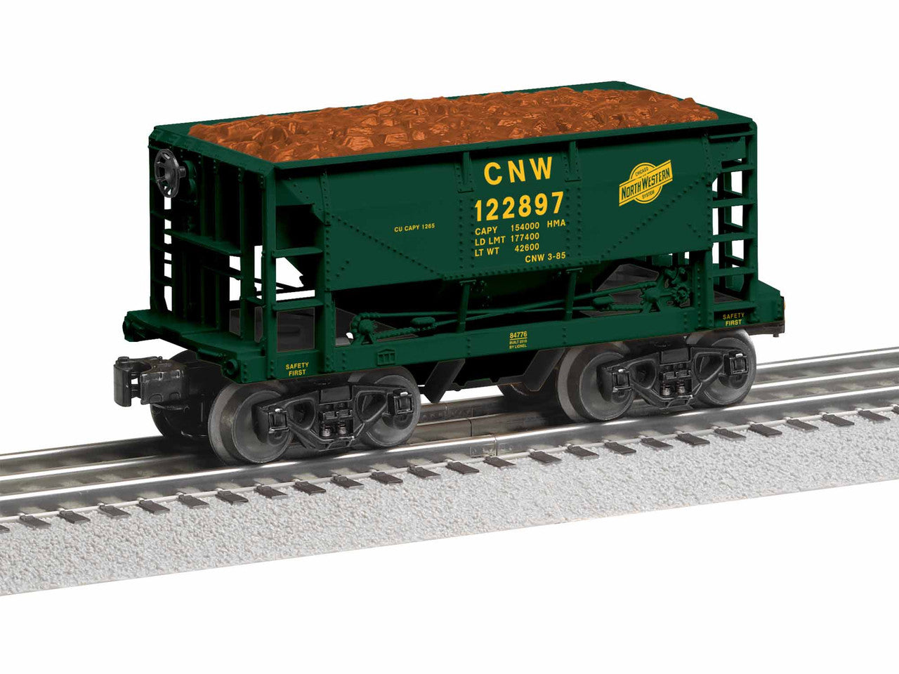 Lionel 6-84776 O Gauge CNW Ore Car - 6 Pack