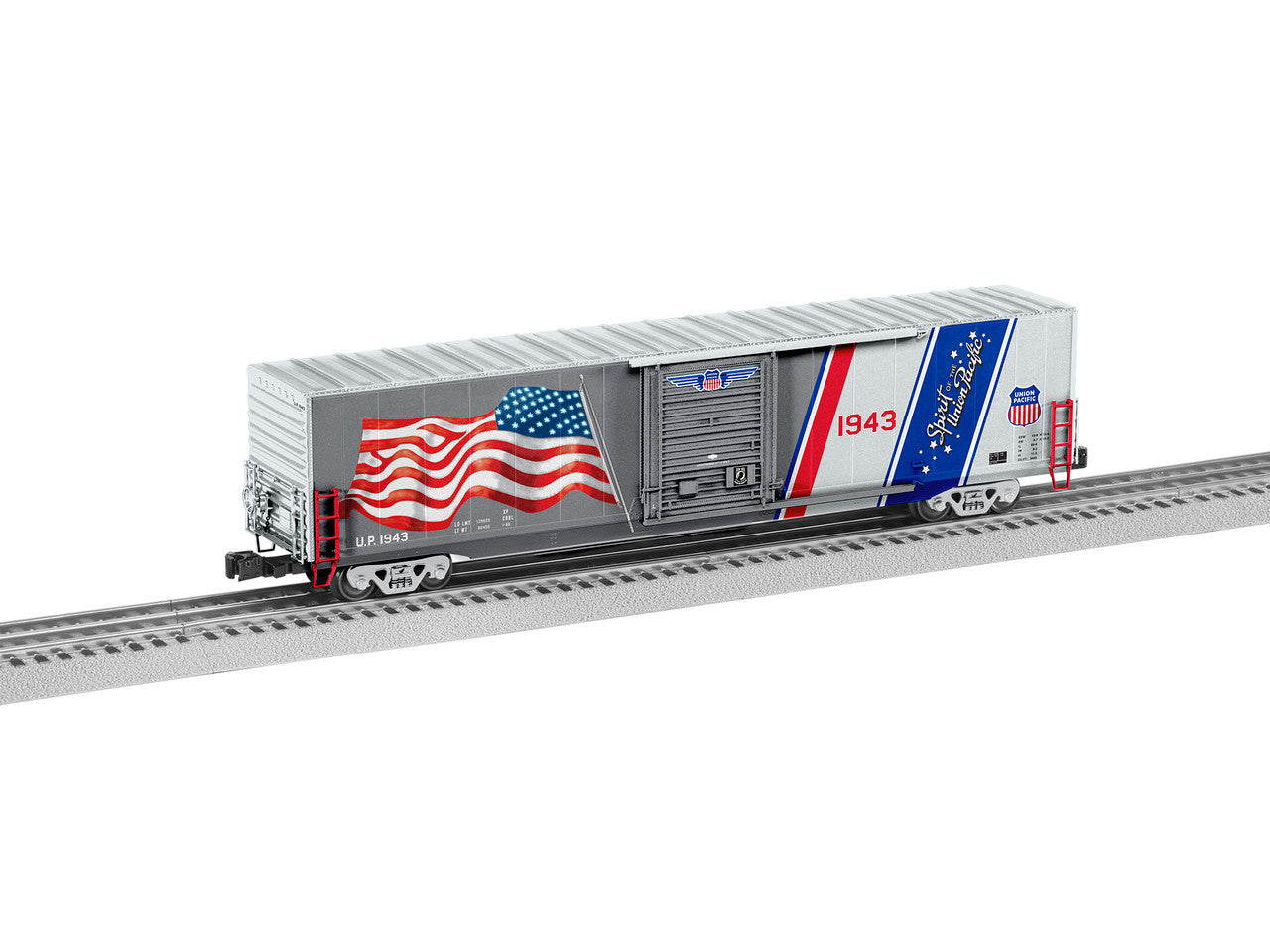 Lionel 6-85048 O Gauge LED Flag Boxcar Spirit of UP #1943