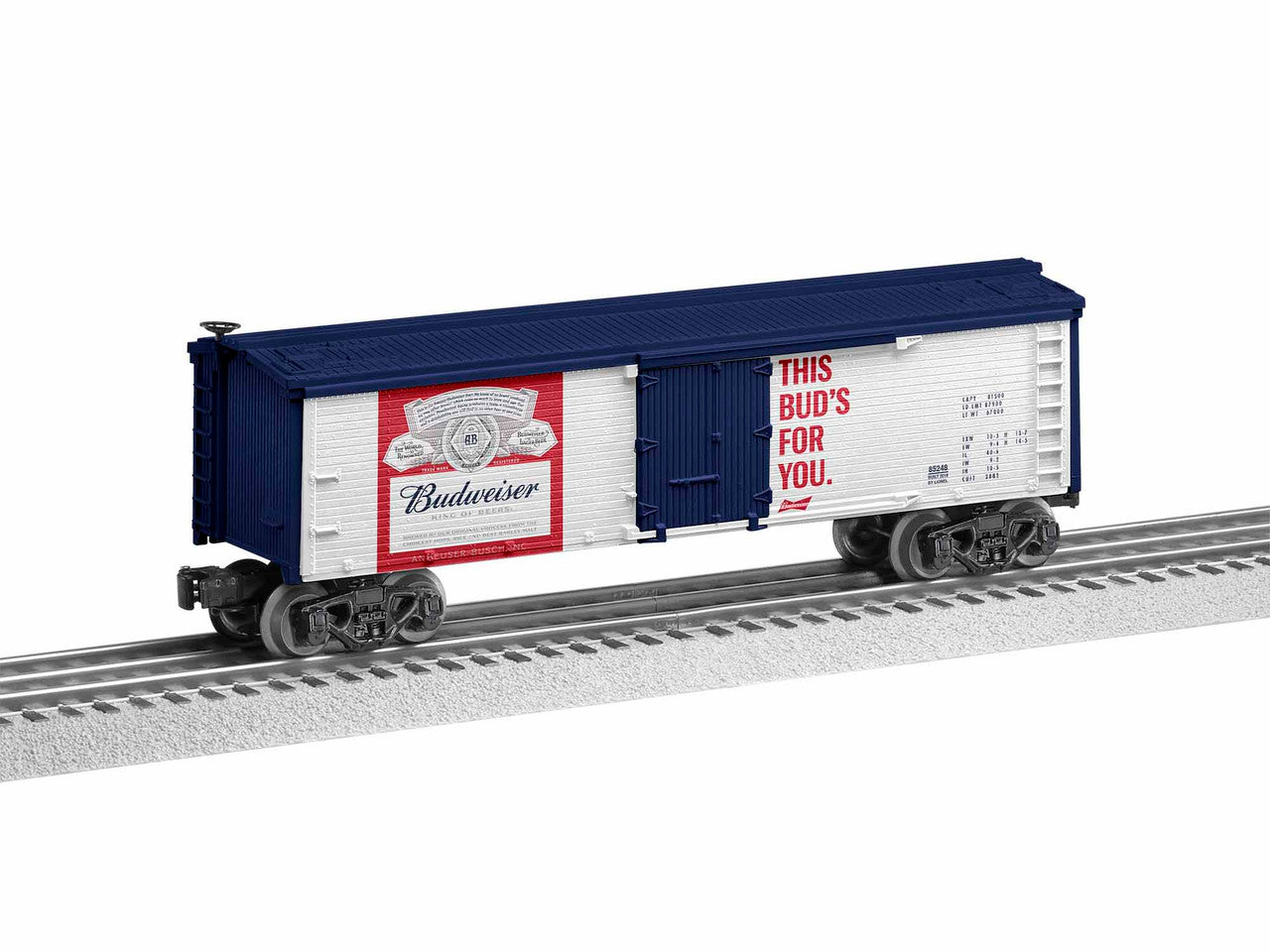Lionel 6-85248 O Gauge Budweiser Wood Reefer 9/23