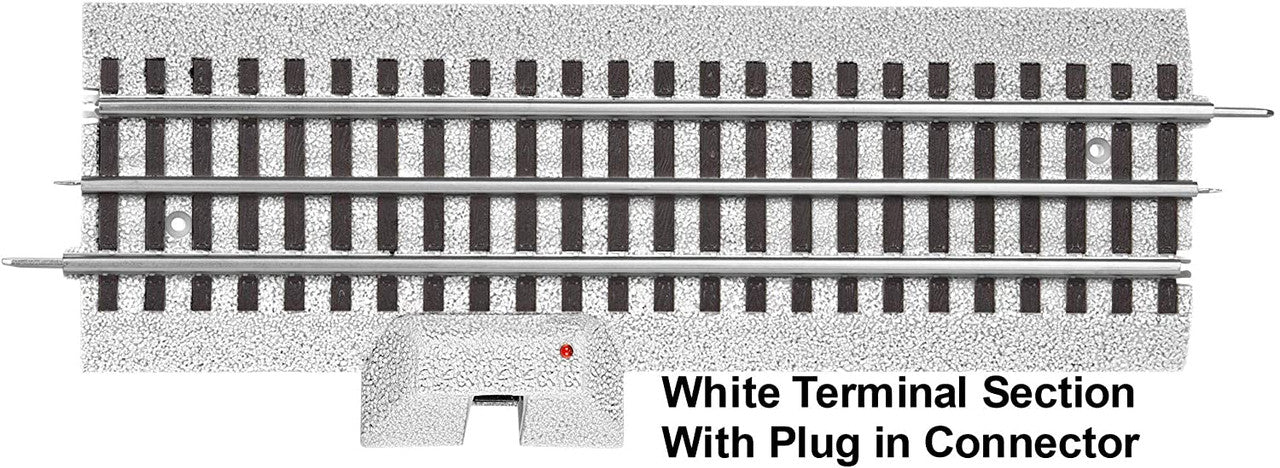 Lionel 6-85392 O Gauge White FasTrack 10'' Terminal