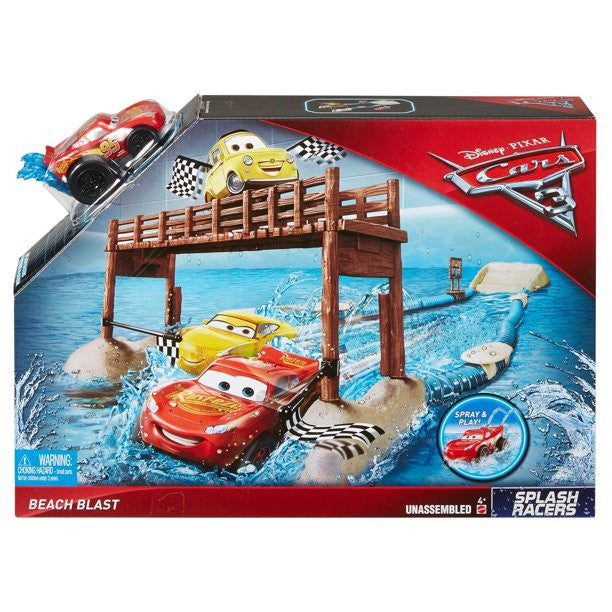 Mattel 45445 FCM07 Disney Cars 3 Splash Racers Beach Blast Playset