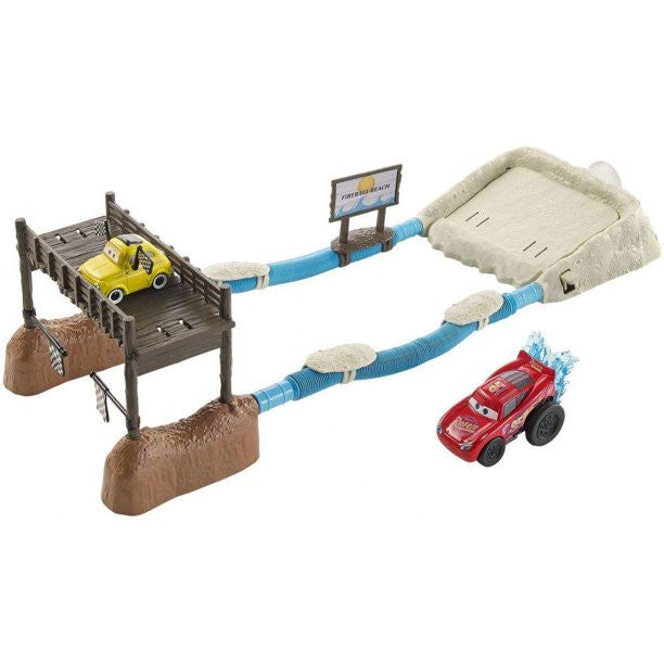 Mattel 45445 FCM07 Disney Cars 3 Splash Racers Beach Blast Playset