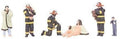 MTH 30-11060 O Gauge Fire Scene Figures #8/6pc