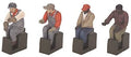 MTH 30-11064 O Gauge Locomotive Cab Figures/8pc